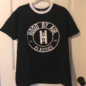Black T Shirt Hood by Air Hood x Air L Never Worn